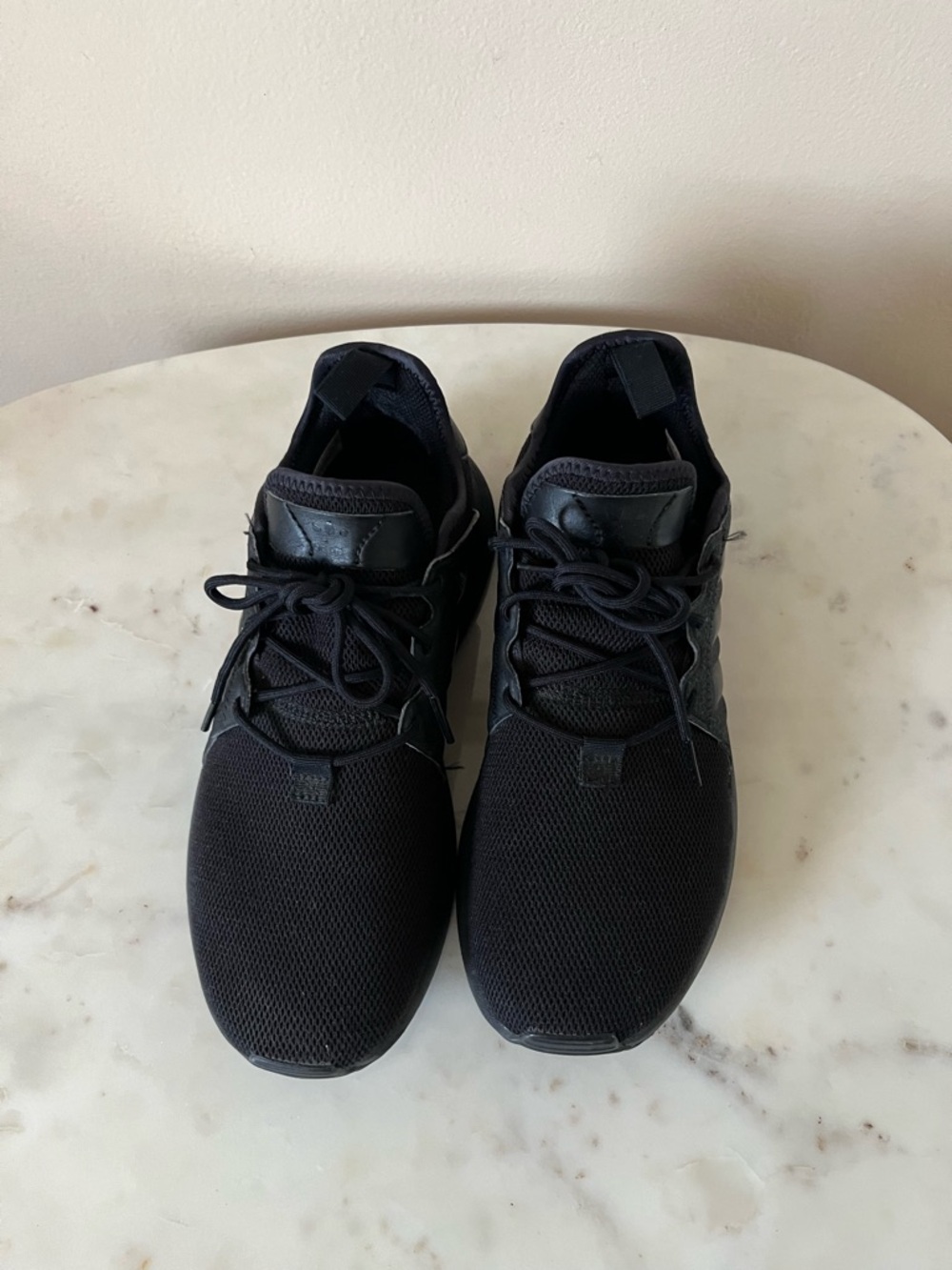 adidas Black Low-Top Mesh Sneakers